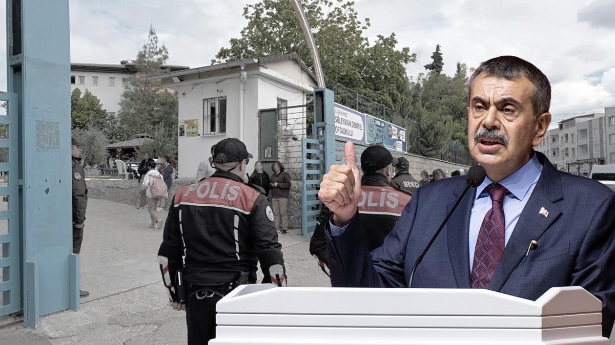 Bakan tekin okullarda polis yerine pedagojik ve akademik güvenlik tedbirlerinin alınacağını açıkladı