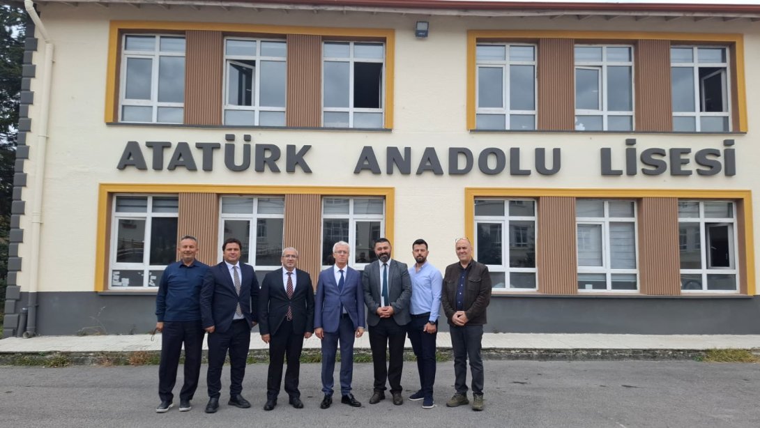 MEB başmüfettişi mehmet kiraz Çorum atatürk Anadolu Lisesinde eğitim incelemelerinde bulundu