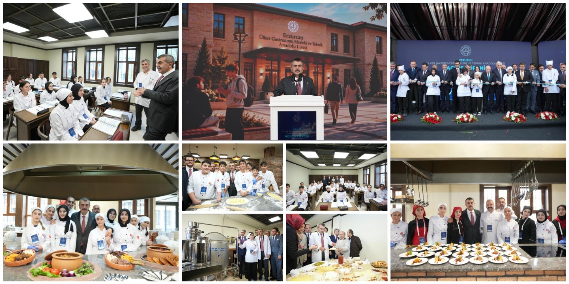 Erzurum ülker gastronomi Mesleki ve Teknik Anadolu Lisesi düzenlenen törenle eğitime başladı