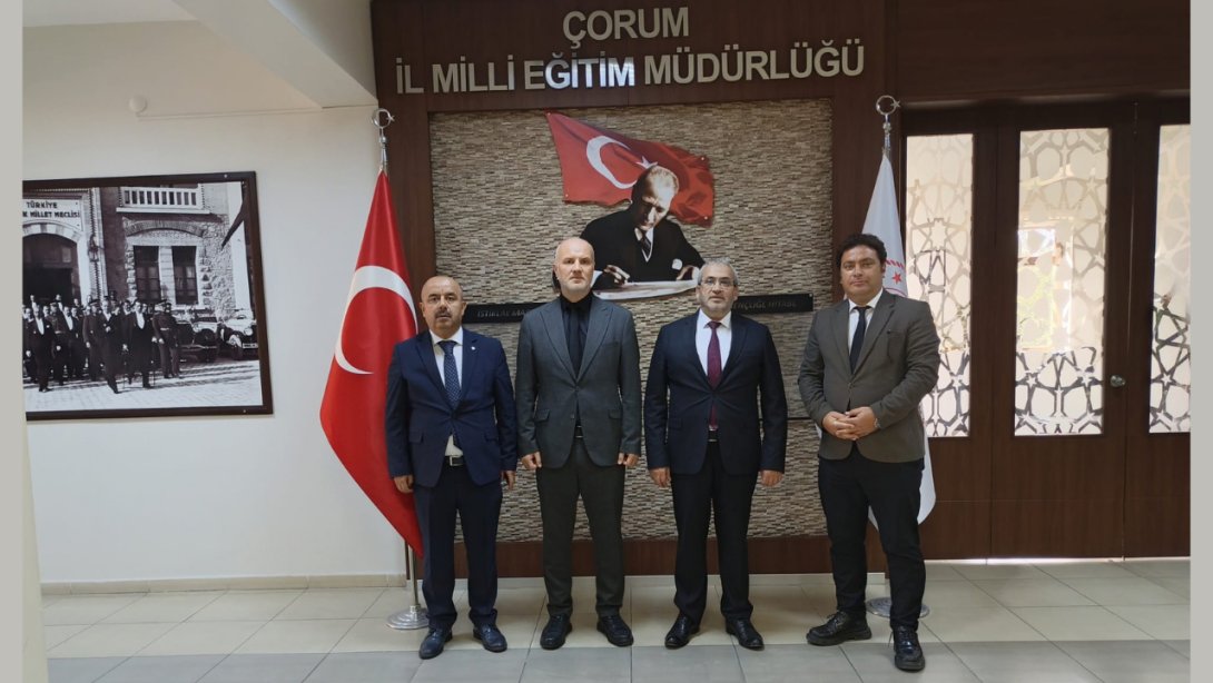 Milli Eğitim akademisi daire başkanı şakar Çorum'da yürütülen Maarif arşivini inceledi