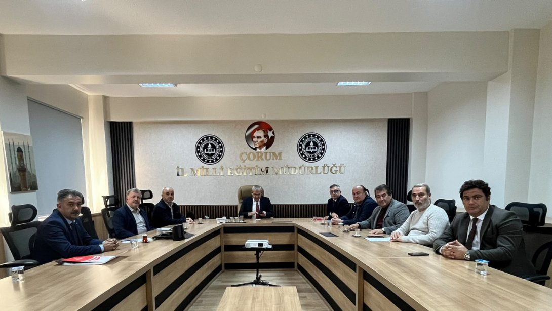 Çorum'da Mesleki ve Teknik eğitimde hedefler ile öncelikler masaya yatırıldı