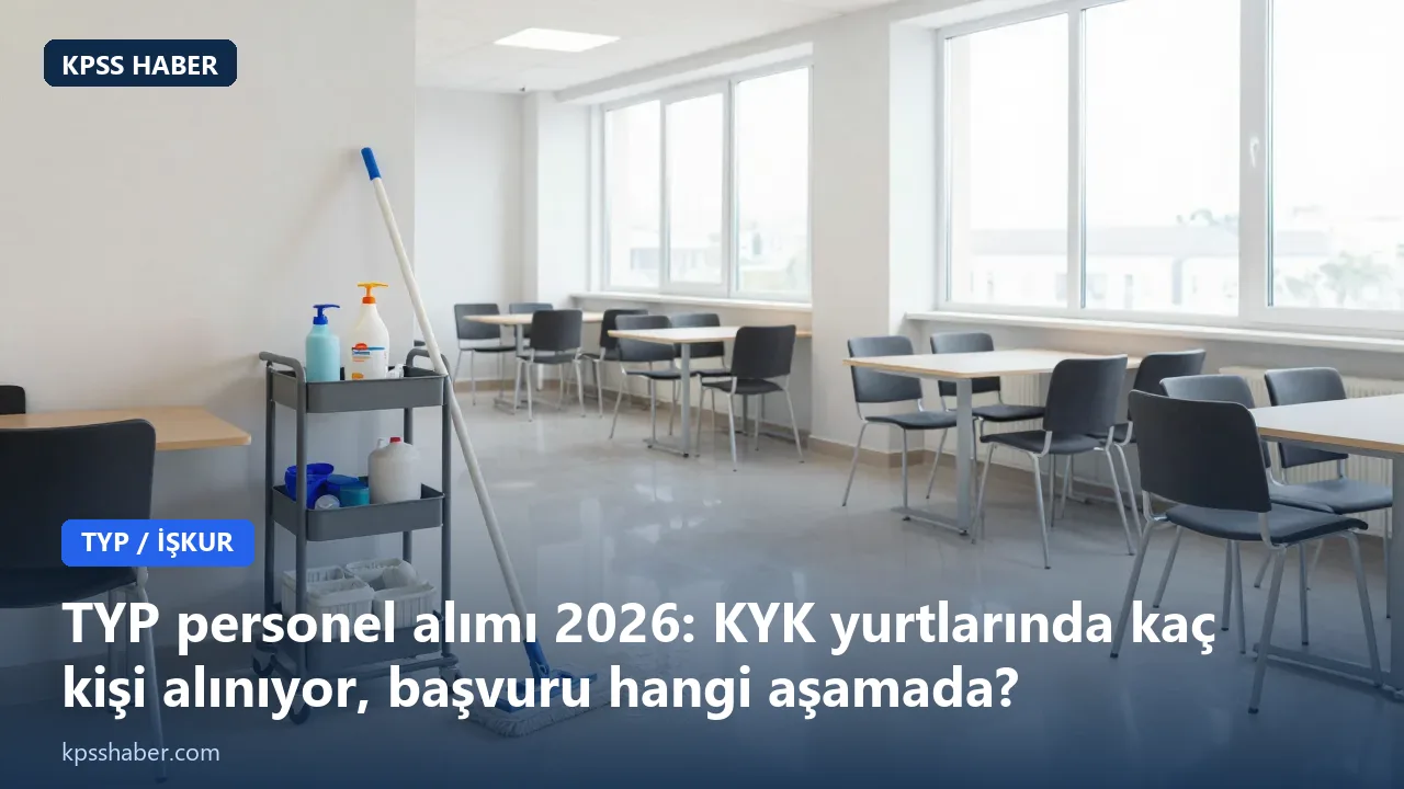 Gençlik ve spor Bakanlığı yurtlar için typ üzerinden personel alımı gerçekleştiriyor