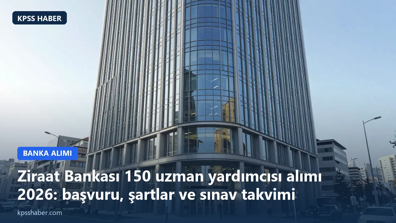 Ziraat Bankası KPSS şartı aramadan yüz elli uzman Yardımcısı İstihdam edeceğini duyurdu